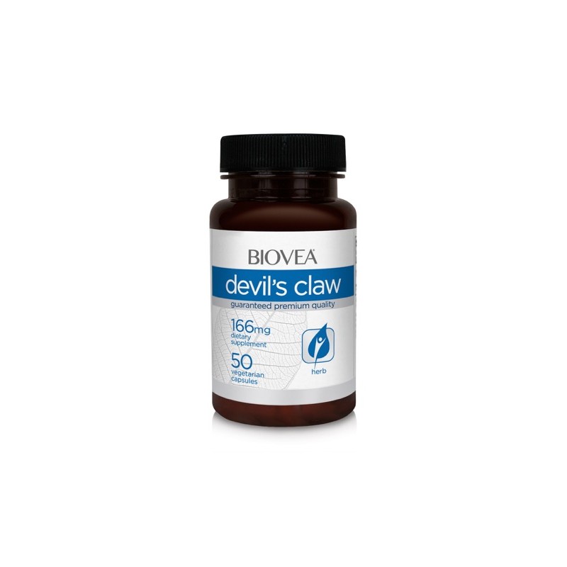 Biovea Devil`s Claw - Дяволски Нокът при ревматизъм и артрит 50 капсули - Какво е Devils Claw? Местните жители отдавна използват растението за лечение на храносмилателни проблеми, ревматизъм, артрит и малария. Той е открит от немски учен, който открива, ч